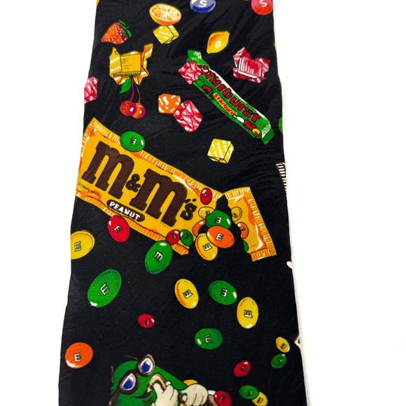 Vintage Candy 80s Necktie 100% Silk - Picture 9 of 9